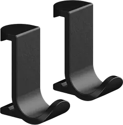Гачок для рушників широкий Hansgrohe WallStoris 2 штуки 3.9x3.2x1.8 см Matt Black 27914670, Чорний матовий