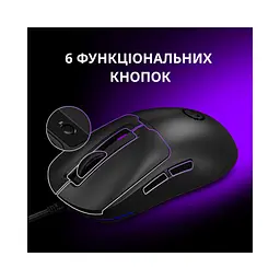 Мишка Lorgar MSA10 Ultralight USB Black (LRG-MSA10-BK) - мініатюра 7