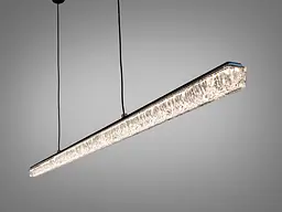 Сучасний лінійний LED підвіс Diasha 1105/1200BK чорний 27W 120 см для кухні та столу - мініатюра 3