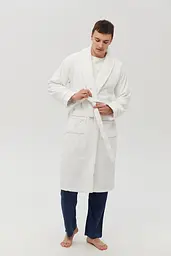 Халат махровий Lotus Home - Nella white L/XL - мініатюра 4