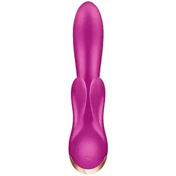Смарт вібратор кролик із подвійним відростком Satisfyer Double Flex - мініатюра 2