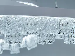 Стильная подвесная LED-люстра для зала Diasha MD78201/600+400+200WH, біла, 105W, Ø60 см, 3 кільця - мініатюра 5