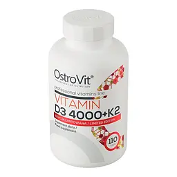Вітамінний комплекс OstroVit Vitamin D3 4000 + K2 110 таблеток - мініатюра 2