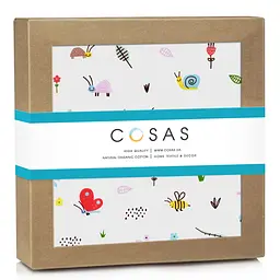 Пелюшка багаторазова Cosas непромокаюча Bees 70х120 см, червона
