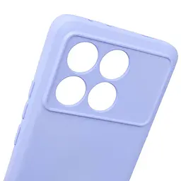 Чохол TPU GETMAN Liquid Silk Full Camera для Xiaomi Poco X6 Pro Бузковий / Light purple - мініатюра 2