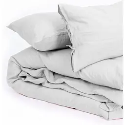 Підковдра MirSon Linen Beatrice льон 220х240 см світло-сіра (2200008247935) - мініатюра 5