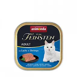 Вологий корм для кішок Animonda Vom Feinsten Adult with Salmon + Shrimps з лососем та креветками 100 г (арт.AM-83202)