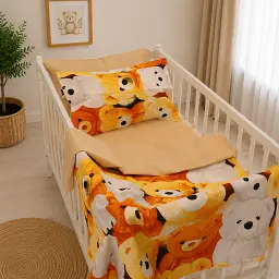 Комплект постільної білизни Ranforce Elite MirSon BABY Teddy Honey 110 x 140 см (2200013681670)