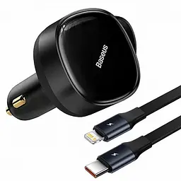 АЗП Baseus Enjoyment 33W + Retractable 2хType-C Cables - мініатюра 5