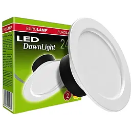 Светодиодный светильник Eurolamp LED Downlight Е 24W 4000K круглый (LED-DLR-24/4(Е))