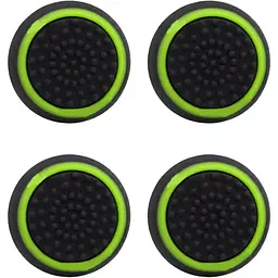 Накладки на стіки Thumb Grips 4-pack для PS4/PS5/Xbox Black Green [122997]