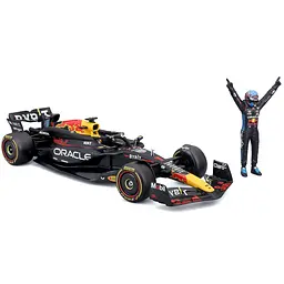 Автомодель з фігуркою Bburago Oracle Red Bull Racing RB20 (18-28060 (#1)) - мініатюра 2