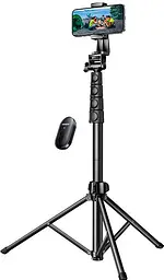 Штатив UGREEN LP680 Selfie Stick Tripod with Bluetooth Remote Black (15609)