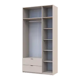Розпашна Шафа для одягу Doros Лукас Кашемір 3ДСП 120х50х240 (80737798) - мініатюра 7