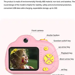 Дитяча фотокамера D6 Pink - мініатюра 3