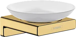 Мильниця підвісна Hansgrohe AddStoris Polished Gold Optic/скло 41746990, Золотий