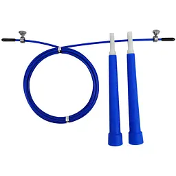 Швидкісна скакалка EasyFit Speed Cable Rope 3 м для схуднення, синя (EF-2039-BL) - мініатюра 7