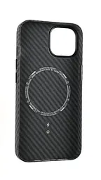 Чохол Luxo Free Air CarBon with MagSafe iPhone 14 Black - мініатюра 3