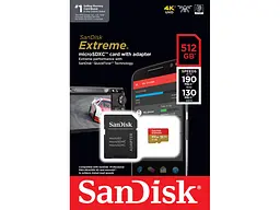 Карта пам'яті SanDisk Extreme microSDXC UHS-I U3 V30 A2 + SD-Adapter 512 GB (SDSQXAV-512G-GN6MA) - мініатюра 5