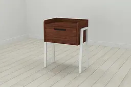 Модульна тумба Ferrum-decor Бетті 540x450x320 метал Білий ДСП Венге 16 мм (FRD-105501) - мініатюра 3