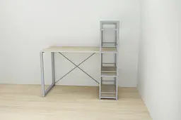 Письмовий стіл Ferrum-decor Серії Конект з етажеркою 75x120x60 сірий ДСП Дуб Сонома 16мм (FRD-104233) - мініатюра 2