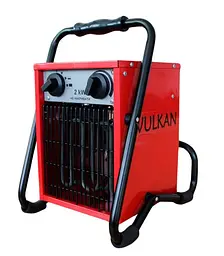 Електричний тепловентилятор Vulkan 2,0 кВт, площа обігріву 20 кв.м., червоний, підлоговий, SL-TSE-20C