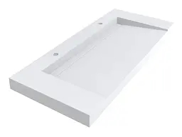 Умивальник Miraggio OLMOS 1200 (0001110) Mirasoft, Матовий, Підвісний/Врізний, Білий