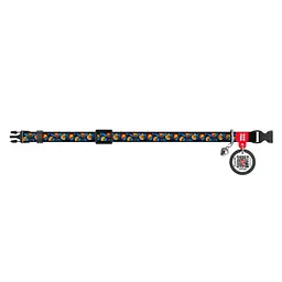 Нашийник для котів Waudog Nylon Апельсини з QR паспортом XS 20-30x1 см - мініатюра 2
