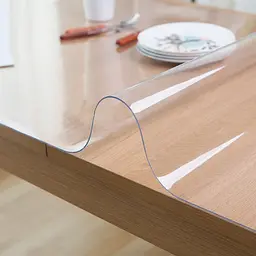 М'яке скло Прозора силіконова скатертину на стіл Soft Glass Захист для меблів 1.0х1.5 м (товщина 0.5 мм) - мініатюра 10