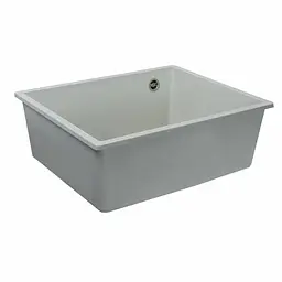 Гранітна мийка для кухні Platinum 5444 Oasis матова біла в крапку - мініатюра 3