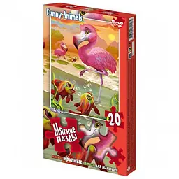 М`які пазли "Фламінго", 20 елем. Danko toys (S20-09-01,02,03,04...16)