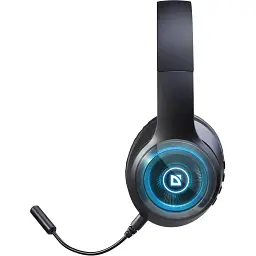 Гарнітура Defender FreeMotion B400 Bluetooth+35 мм гнучкий мікрофон LED Black - мініатюра 3