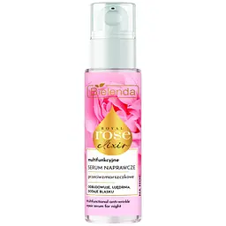 Сироватка для обличчя Bielenda Royal Rose Elixir Багатофункціональна проти зморщок нічна 30 мл - мініатюра 3