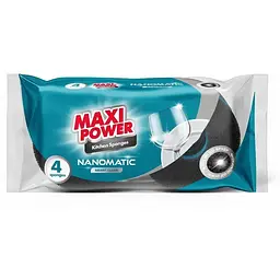 Губки кухонні Maxi Power Nanomatic 4 шт. (4820204703776)