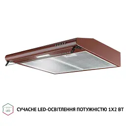 Витяжка плоска Perfelli PL 6144 BR LED - мініатюра 4