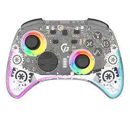 Геймпад джойстик GamePro GP-X13-T Xinput Bluetooth/2.4G/USB (Switch/PC/iOS/Android) Transparent - мініатюра 2