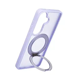 Противоударный чехол-панель для Samsung Galaxy S26 5G, Unit Stand2, фиолетовый, силикон + поликарбонат, защита всего корпуса, с подставкой, поддержка магнитных держателей и беспроводной зарядки (MagSafe), ArmorStandart (ARM89958) - мініатюра 5