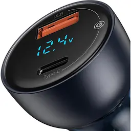Автомобільний зарядний пристрій Baseus Particular Digital Display Dual QC4.0+ 65W [CCKX-C0G] [110005] - мініатюра 5