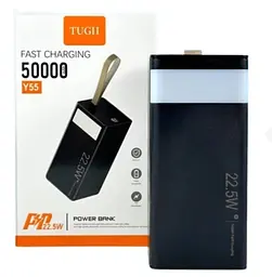 Універсальна мобільна батарея 50000 mAh, TUGII Y55, Black, 22.5 Вт WUW teh0027604 - мініатюра 2