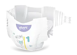 Підгузки для новонароджених із спеціальним виїмкою для пупка Happy Newborn 1 (2 - 5 кг) 42 шт. Bella Білий - мініатюра 2
