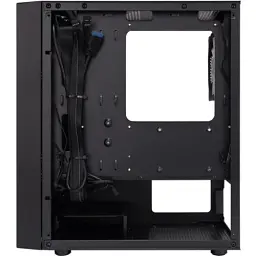 Корпус 1stPlayer BS-2-BK-3F1, Black, без БЖ, Mini Tower, Micro ATX / Mini ITX, 1xUSB 3.0 / 2xUSB 2.0, макс. CPU - 155 мм / VGA - 285 мм, 3x120 мм RGB, бічна панель із загартованого скла - мініатюра 4