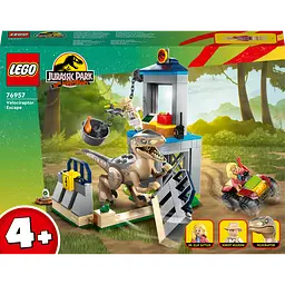 Конструктор LEGO Jurassic World Втеча велоцираптора, 137 деталей (76957)