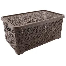 Кошик Консенсус Basket 7 л з кришкою Мережево коричневий (29226)