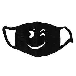 Маска тканинна Geekland Смайл Smile чорна MSK 022