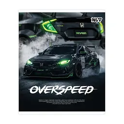 Зошит Yes Overspeed А5 18 аркушів лінія (768589), в асортименті - мініатюра 2