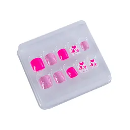 Дитячі накладні нігті Lukky Pinky багаторазові 10 шт. (T19426) - мініатюра 2