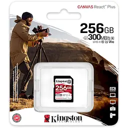Карта пам'яті Kingston 256GB SDXC C10 UHS-II U3 R300/W260MB/s (SDR2/256GB) - мініатюра 3