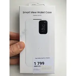 Оригінальний чохол-книжка Samsung для Galaxy S23 FE Clear View Smart Wallet Case EF-ZS711CWEGRU White - мініатюра 5
