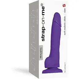 Реалістичний фалоімітатор Strap-On-Me Soft Realistic Dildo Violet - Size S - мініатюра 3