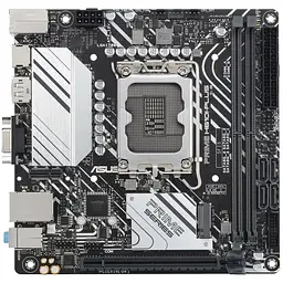 Материнcька плата PRIME H610I-PLUS-CSM s1700 H610 2xDDR5 M.2 HDMI D-Sub DP mITX Asus teh0019013